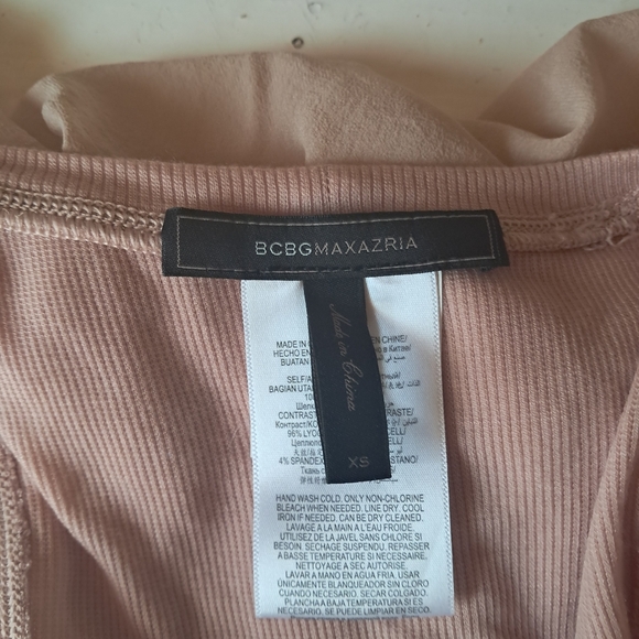 BCBGMaxazria Blush Pink Layered Silk Tank Top Size XS - Picture 6 of 7